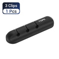 TOPK Organizador inteligente de cabos USB de silicone Gerenciamento de clipes multiuso  Suporte braçadeira de Cabo