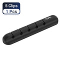 TOPK Organizador inteligente de cabos USB de silicone Gerenciamento de clipes multiuso  Suporte braçadeira de Cabo